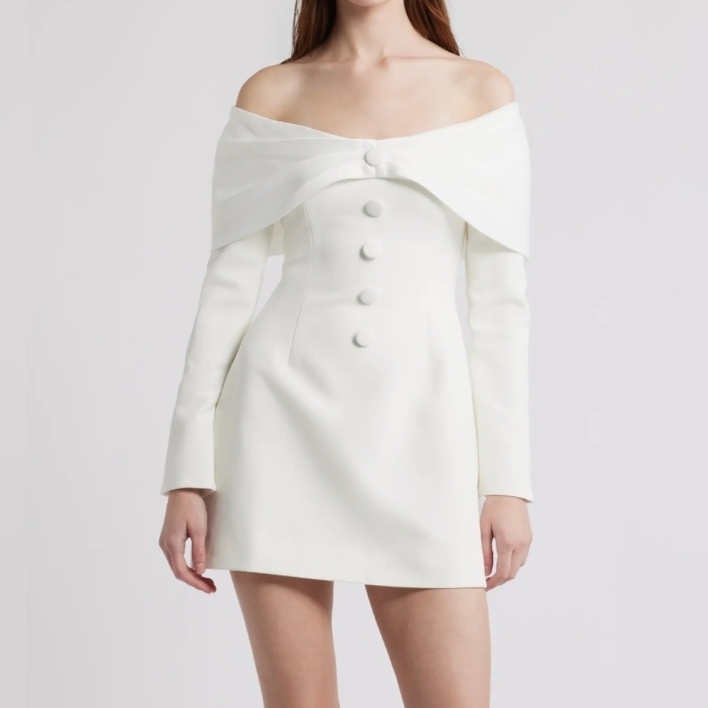 Odd Muse London  The Ultimate Muse Bow Mini Dress Size Large New - Picture 4 of 10